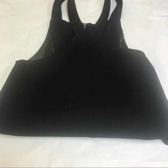 Forever 21 Full Zip Front Black Mini Dress jumper small women’s - Picture 5 of 6